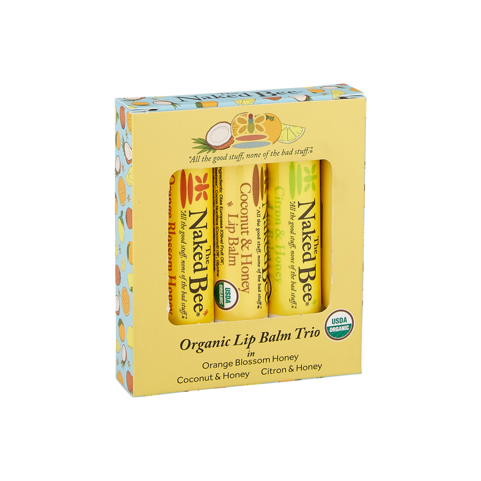 The Naked Bee Organic Lip Balm Gift Set
