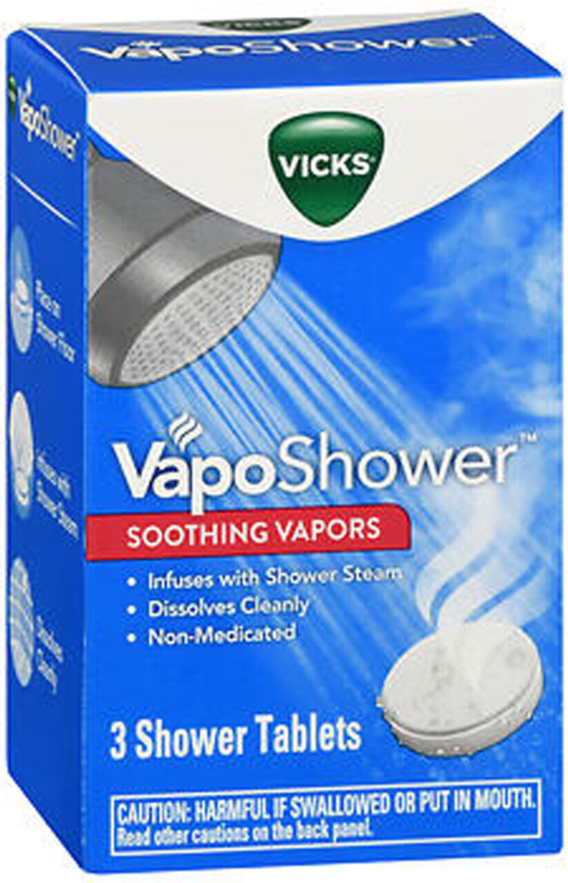 Vicks Vapo Shower, Dissolvable Shower Tablets, Soothing Non Medicated Vapors, 3 Ct