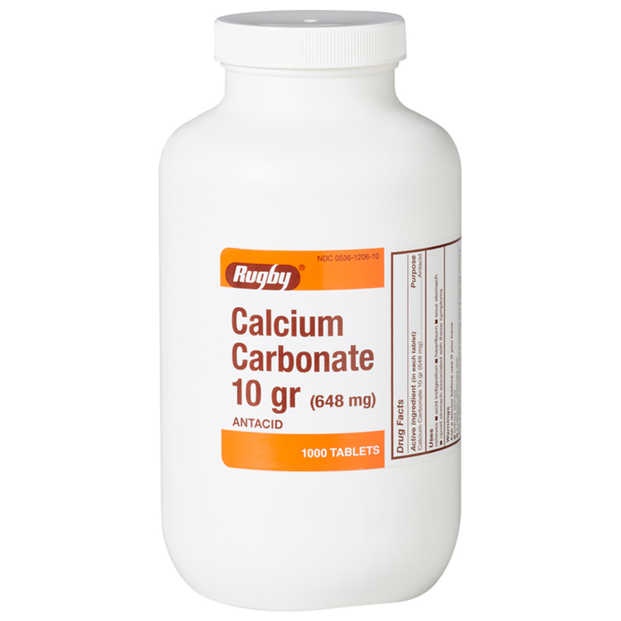 Rugby Calcium Carbonate 648 Mg 1000 Tabs