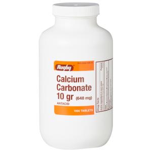 Rugby Calcium Carbonate 648 Mg 1000 Tabs