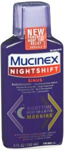 Mucinex Sinus -Max Night Shift Congestion & Cough 6 Oz