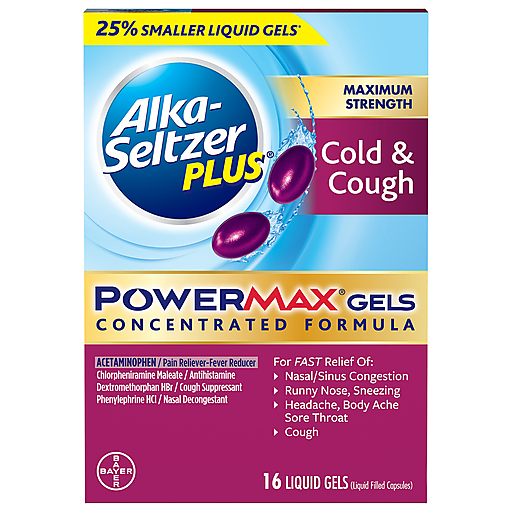 Alka-Seltzer Plus Cold & Cough, Maximum Strength, Liquid Gels