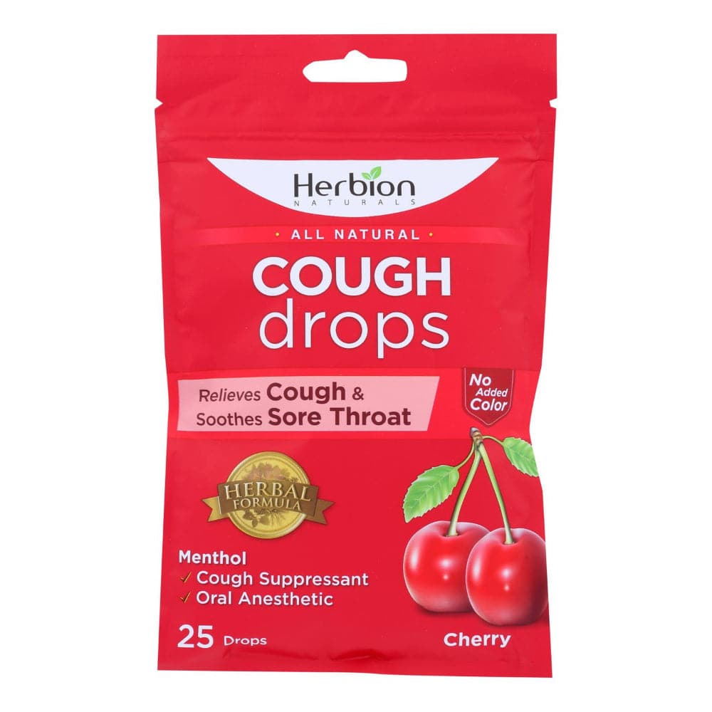Herbion Naturals Cough Drops Cherry - 1 Each