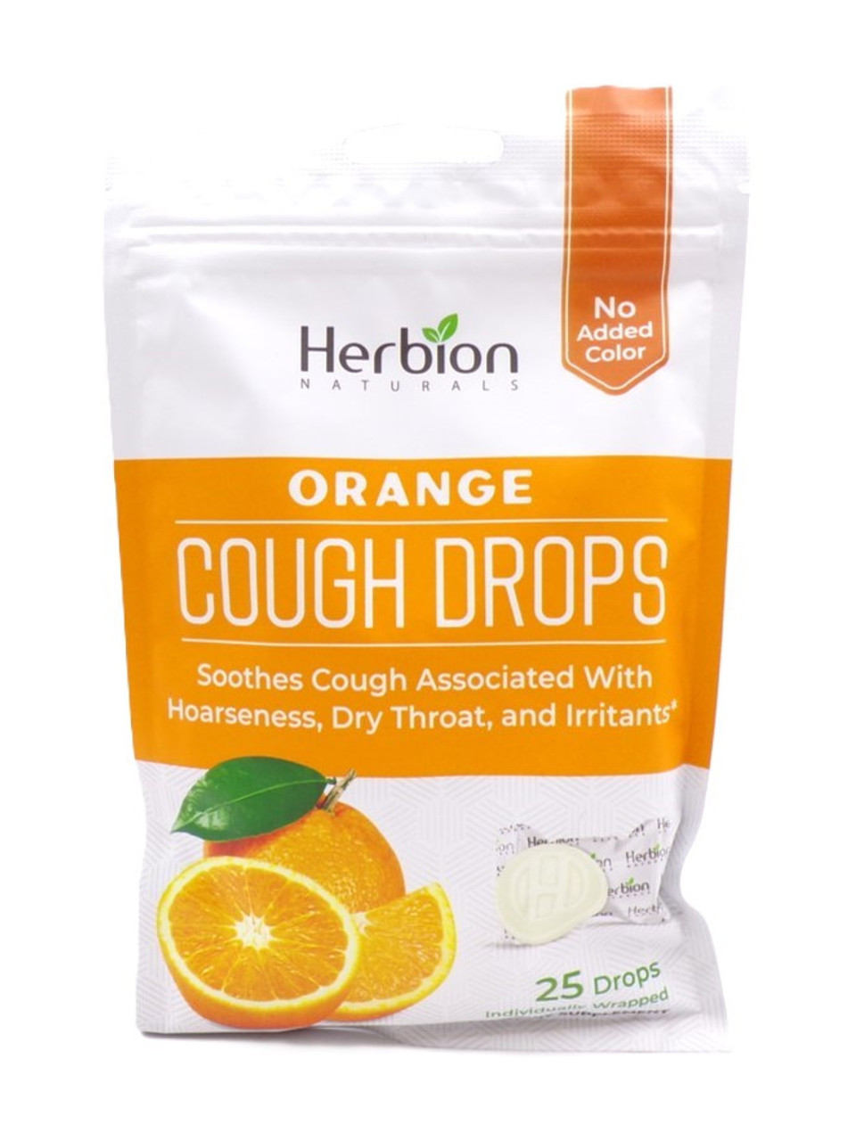 Herbion Naturals Cough Drops, Orange