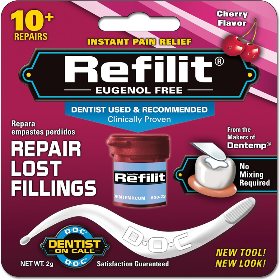 Dentemp D.O.C. Refil-it Filling Repair Material Cherry Flavor - 2 GM
