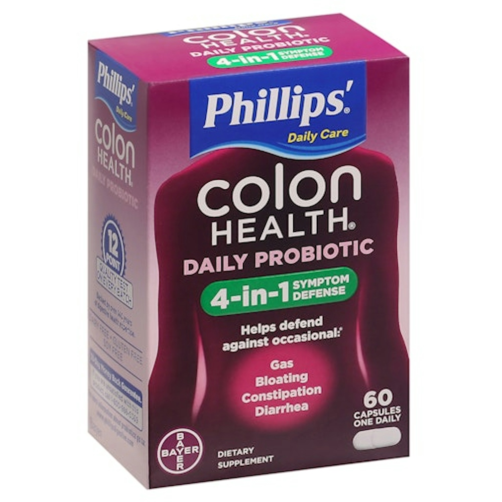 Phillips' Colon Health Capsules 4-in-1 Symptom Defense Daily Probiotic