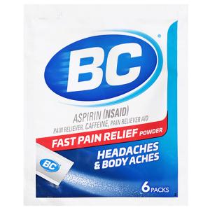 BC Headaches & Body Aches Fast Pain Relief Powder