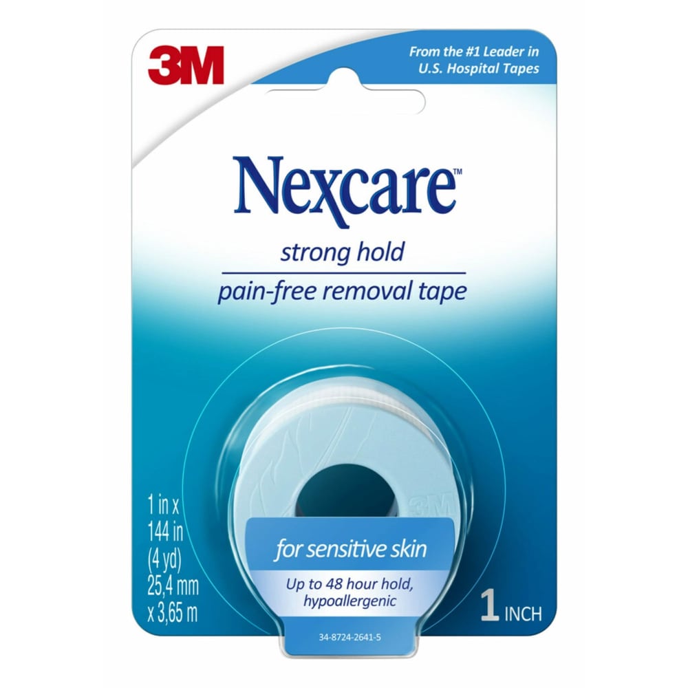 Nexcare 1 Inch Strong Hold Sensitive Skin Pain Free Removal Tape