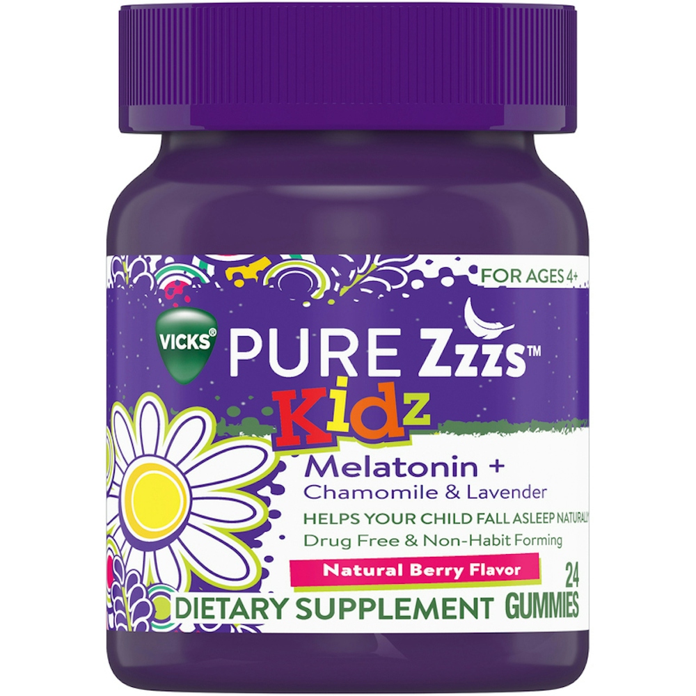 Vicks Pure Zzzs Kidz Melatonin Sleep Aid Gummies For Kids