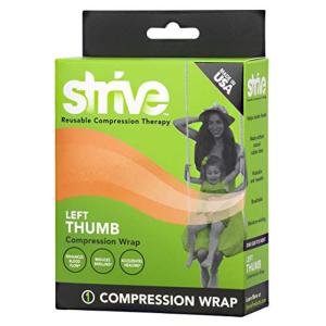 Apothecary Products LLC Strive Elastic Compression Therapy Wrap Muscle Recovery And Joint Pain Relief For Left Thumb