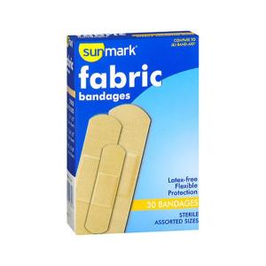 Sunmark Fabric Bandages Assorted Sizes