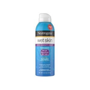 Neutrogena Wet Skin Sunscreen Spray Broad Spectrum SPF 85+, Sweat And Water Resistant Sun Protection, 5 Oz