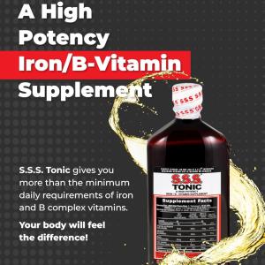SSS Tonic Liquid Iron & Vitamin B Supplement 20 Fl. Oz