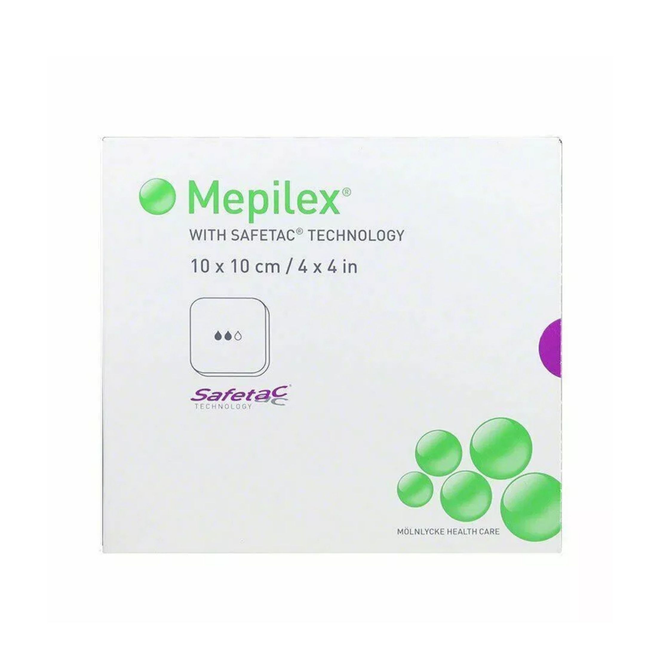 Mepilex Silicone Foam Dressing S-Adh 4x4 (5 Per Box) Ref 294199