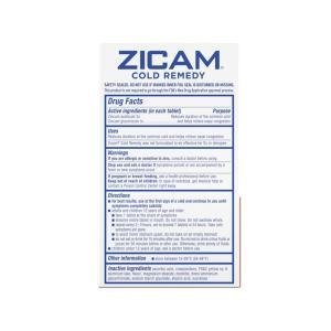 Zicam Zinc Cold Remedy Rapid Melts Quick Dissolve Tablets Citrus Flavor 25ct