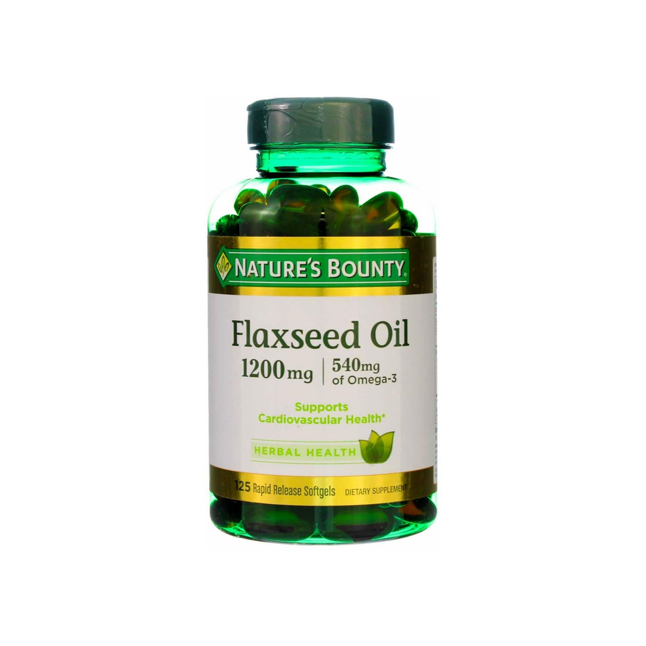 Nature's Bounty Flaxseed Oil, 1200 Mg, Rapid Release Softgels