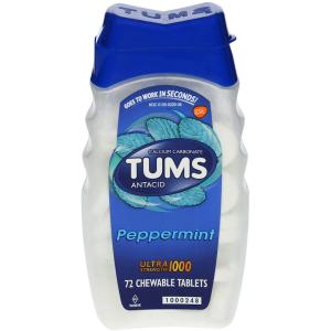Tums Chewable Antacid Tablets For Ultra Strength Heartburn Relief, Peppermint