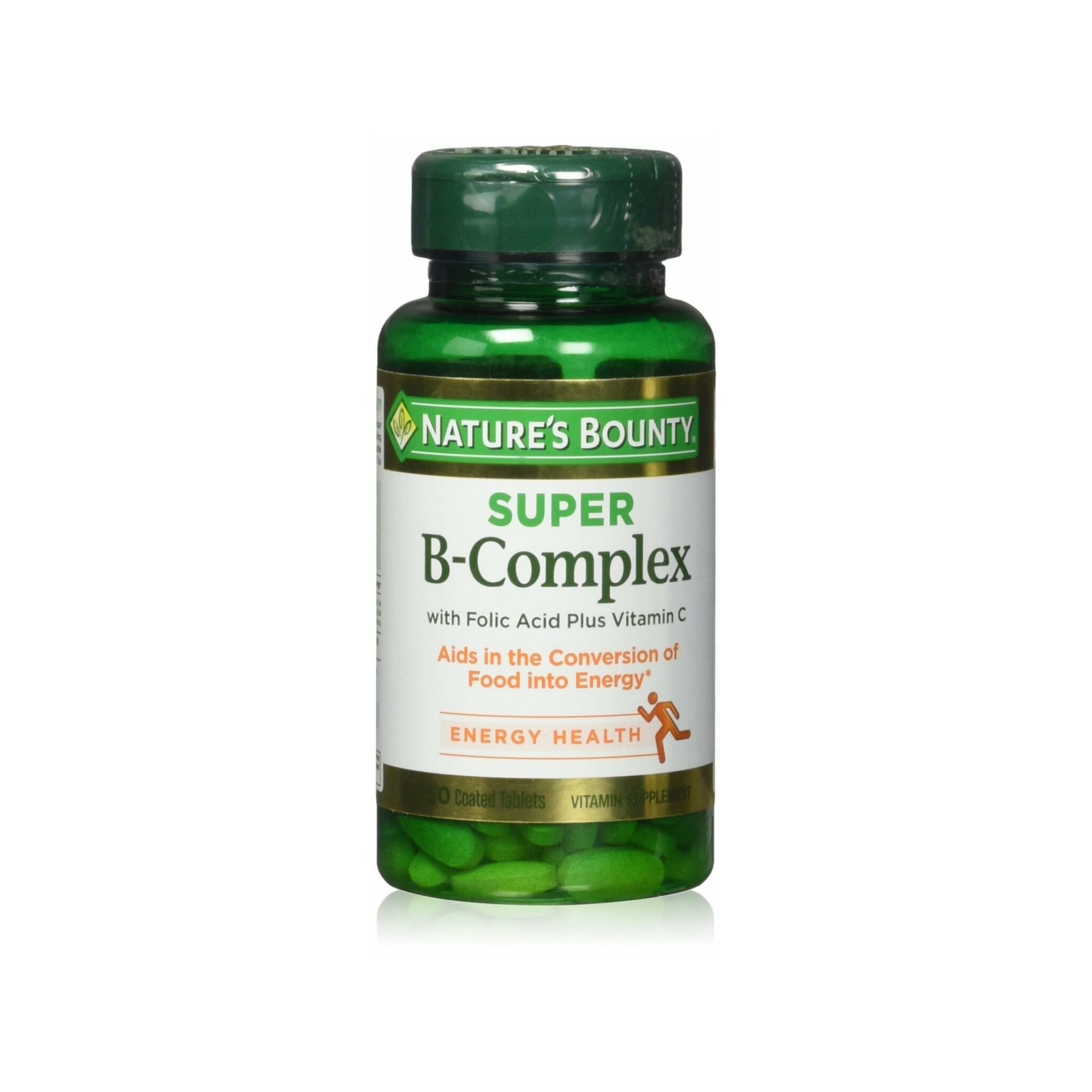 Nature's Bounty Super B Complex With Folic Acid Plus Vitamin C Tablets