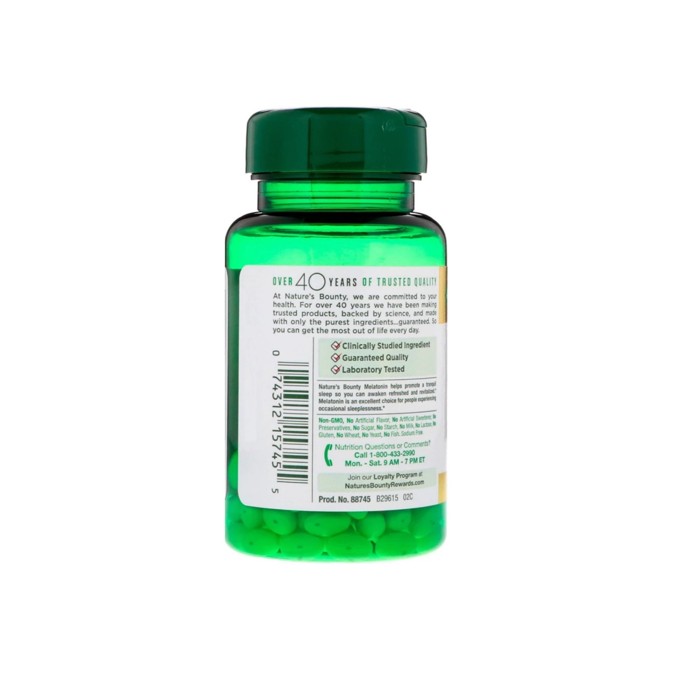 Nature's Bounty Melatonin, 5 Mg, Rapid Release Softgels