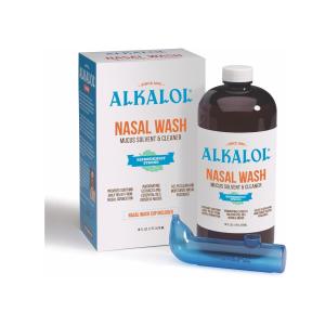 Alkalol Mucus Solvent And Cleaner Nasal Wash, 16 Fl Oz
