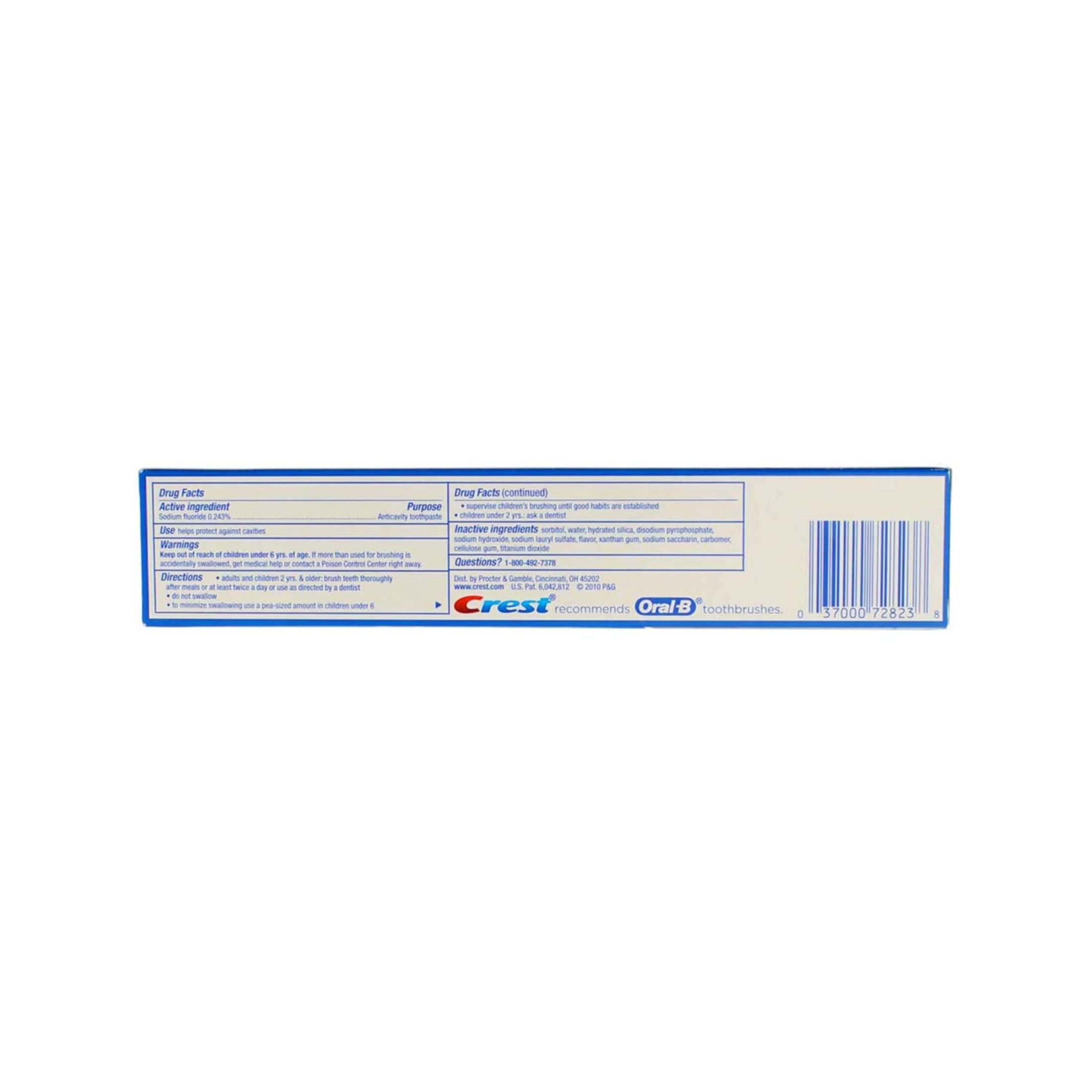 Crest Tartar Protection Whitening Cool Mint Flavor Toothpaste, 6.4 Oz