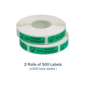 Apothecary Products Label Note Dosage Strength Green 1X