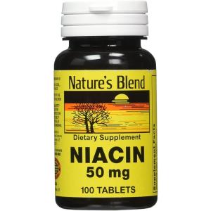 Nature's Blend 51 Niacin 50 Mg