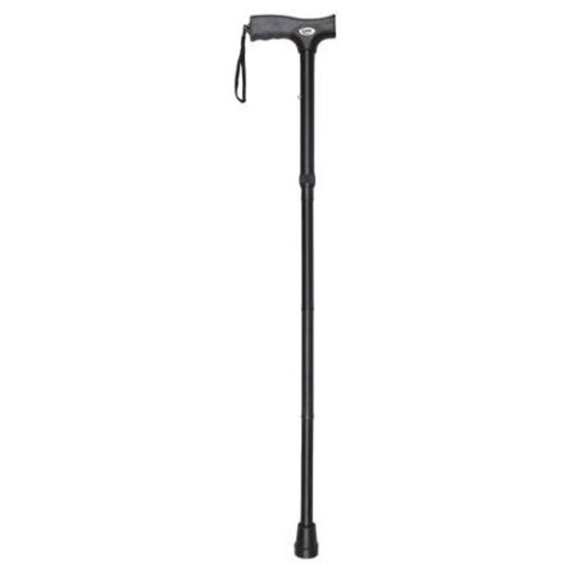 Carex Soft Grip Folding Cane, Black
