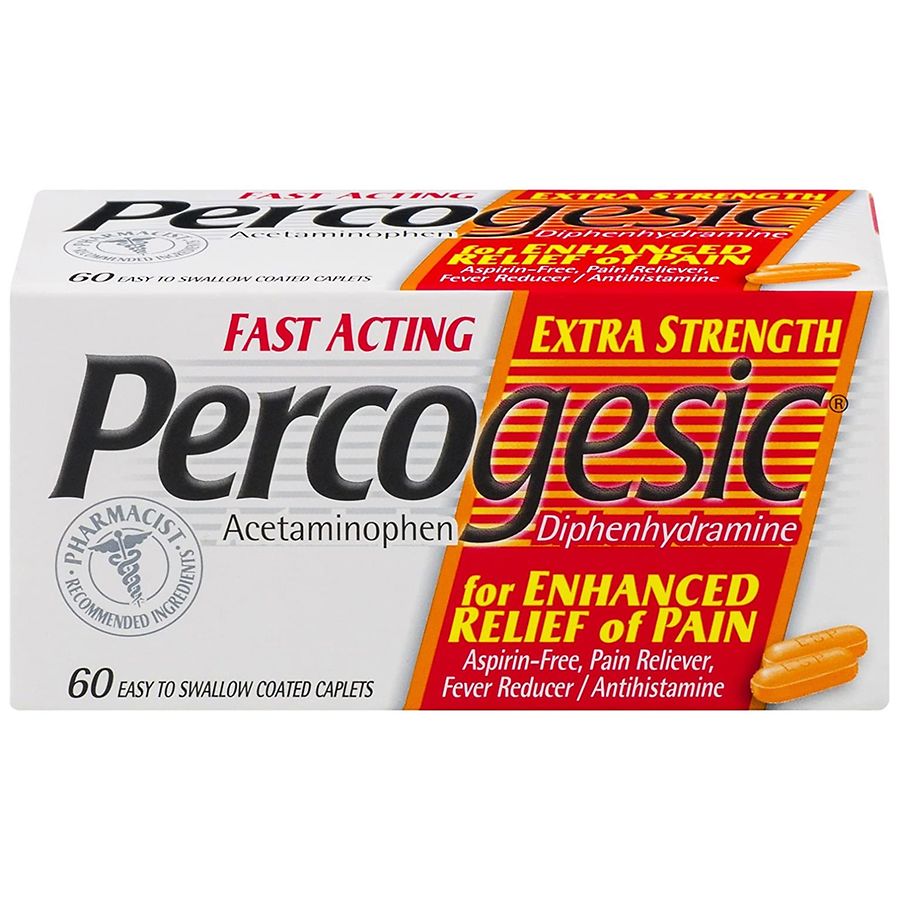 Percogesic Pain Reliever/Fever Reducer/Antihistamine Caplets