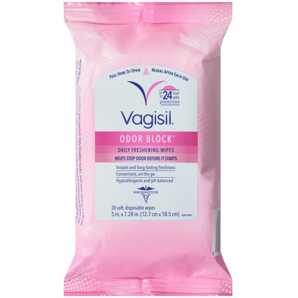 Vagisil Odor Block Daily Freshening Wipes - 20ct