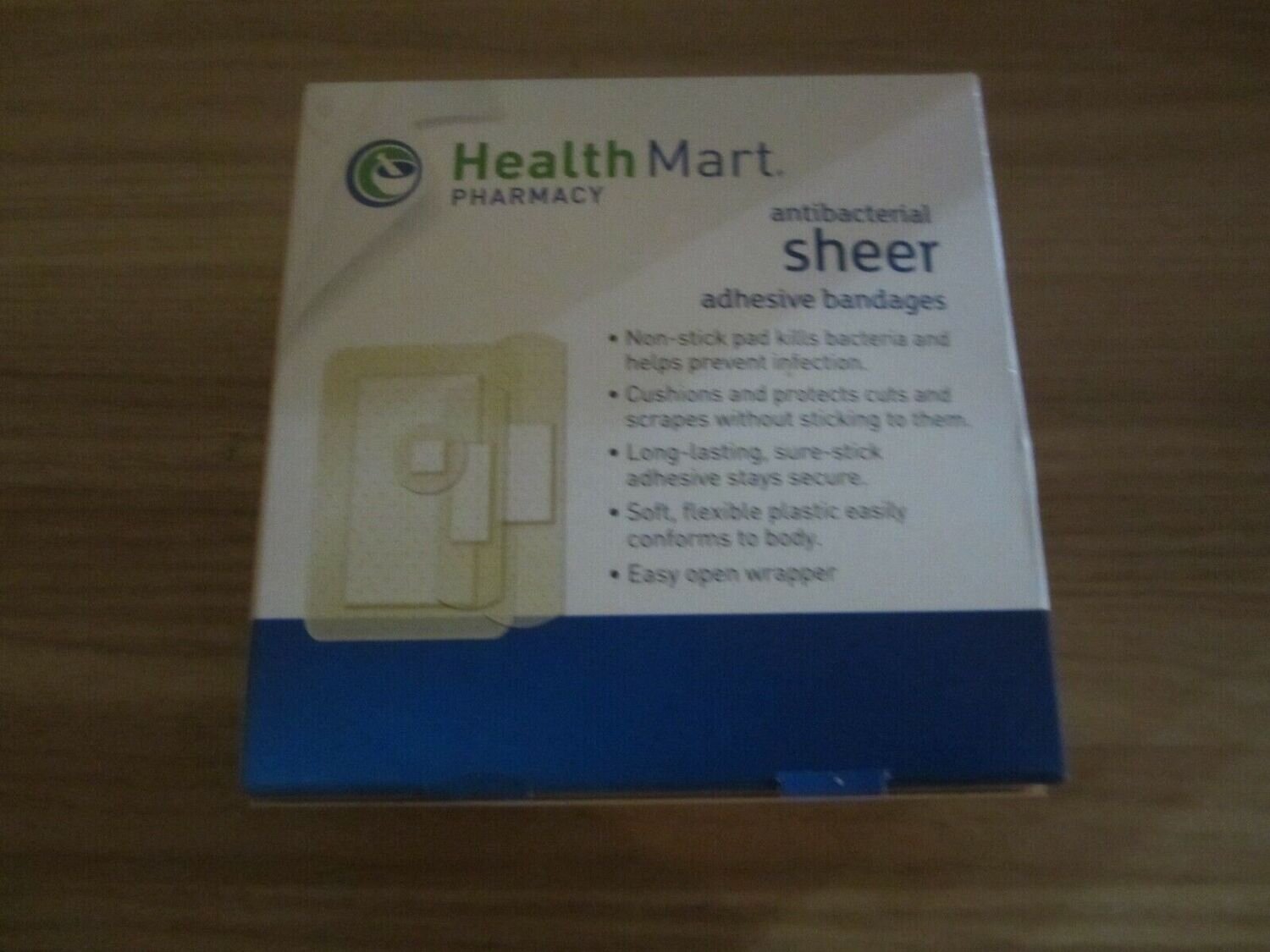 Health Mart Antibacterial Sheer Adhesive Bandages Assorted Sizes