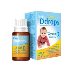 Ddrops Baby Vitamin D 400 IU Organic Liquid Drops - 0.08 Fl Oz
