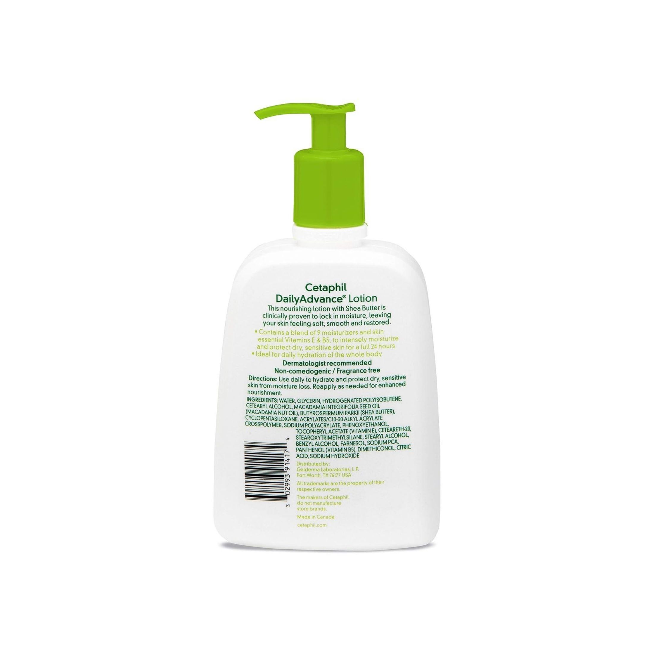 Cetaphil Daily Advance Ultra Hydrating Lotion With Shea Butter For Dry, Sensitive Skin, 16 Fl Oz
