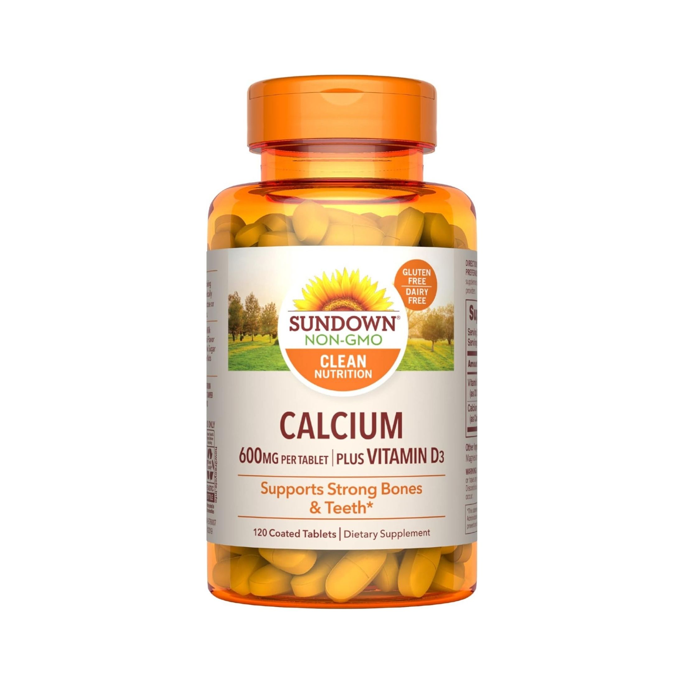 Sundown Naturals, Calcium, Plus Vitamin D3, 1,200 Mg, 60 Softgels (600 Mg Per Softgel)