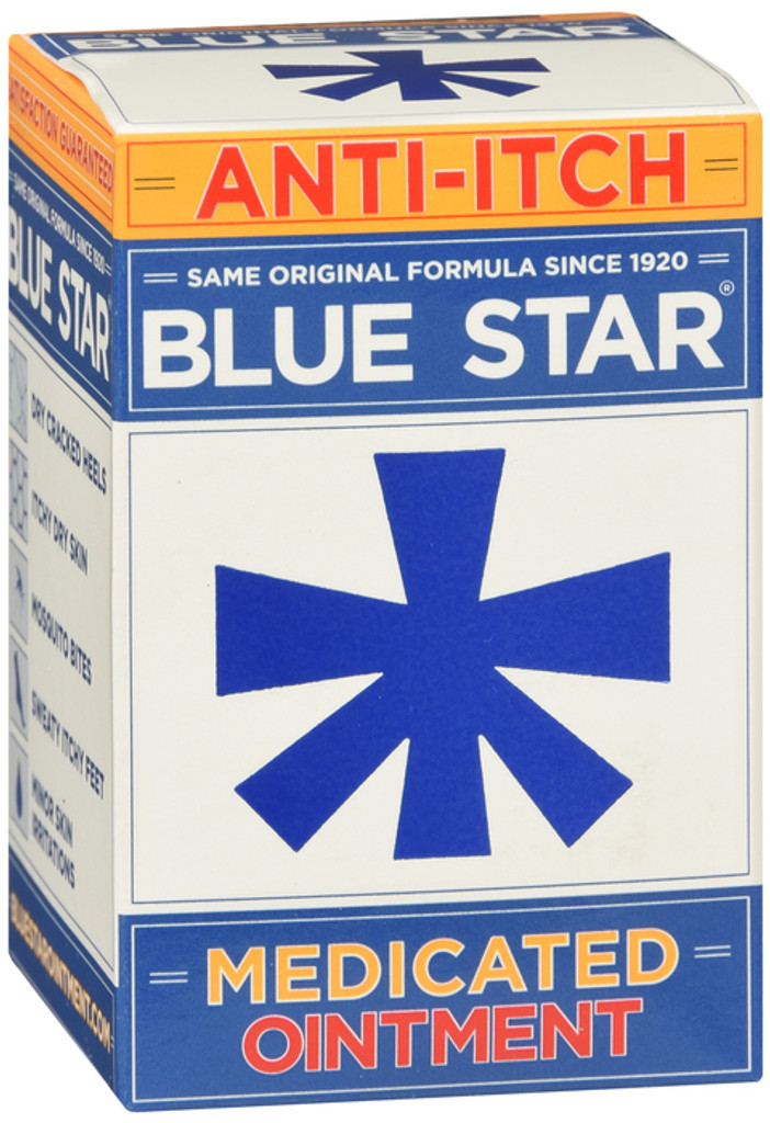Blue Star Anti Itch Ointment, Medicated 2 Oz
