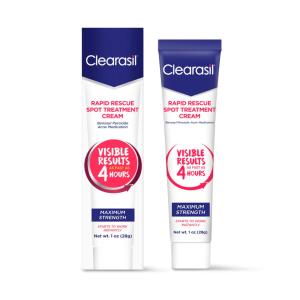 Clearasil Rapid Rescue Acne Spot Treatment Cream, Maximum Strength - 1 Oz