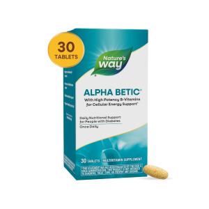 Nature's Way Alpha Betic Once-Daily Multi-Vitamin Supplement, 30 Tablets