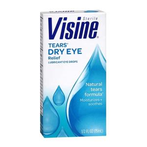 Visine Tears Dry Eye Relief 0.5 Fl Oz Box