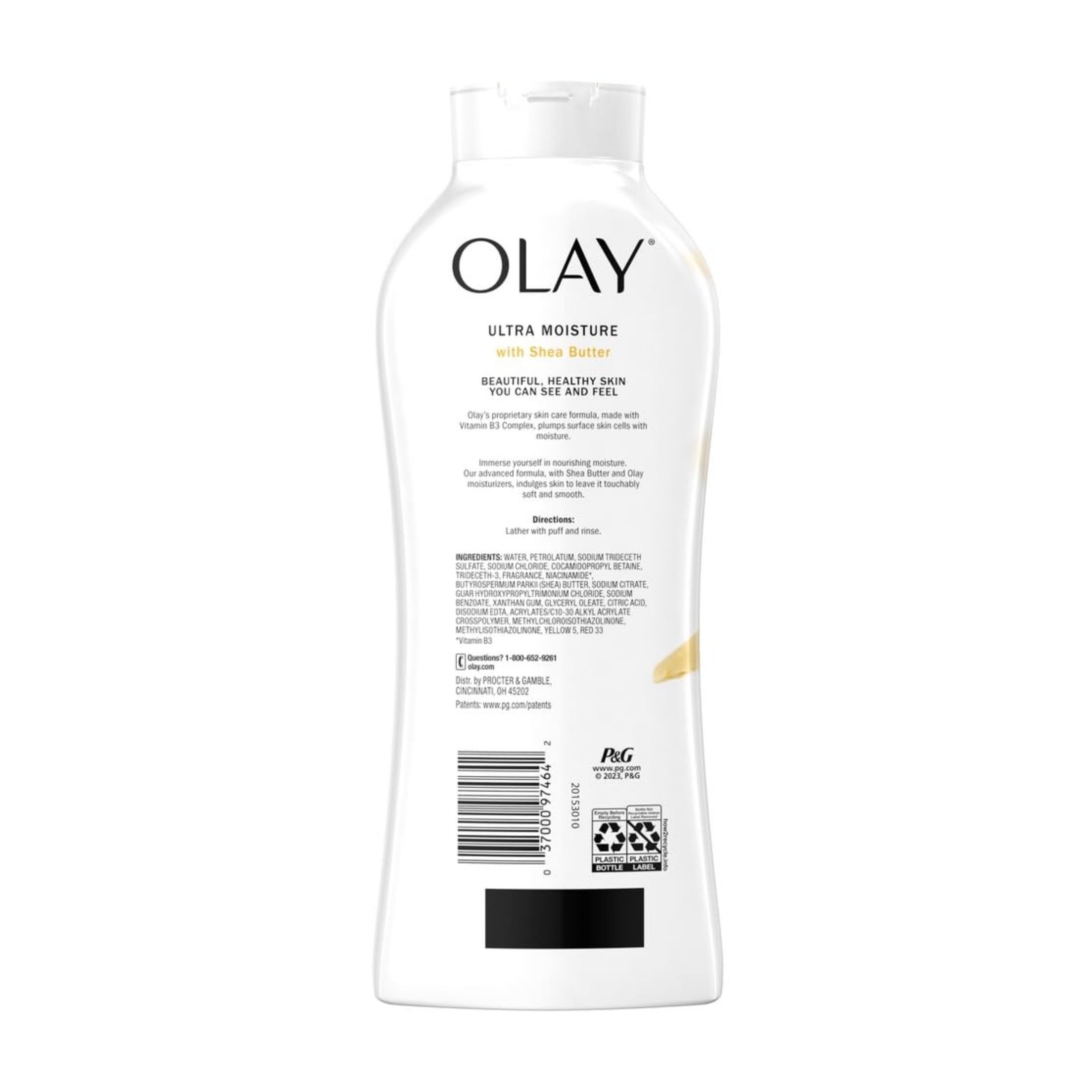 Olay Ultra Moisture Body Wash With Shea Butter, 12.3 Fl Oz