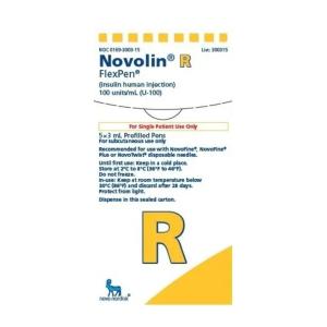 Novo Nordisk Pharma Novolin R 100 Unit Per ML Flexpen 100 ML
