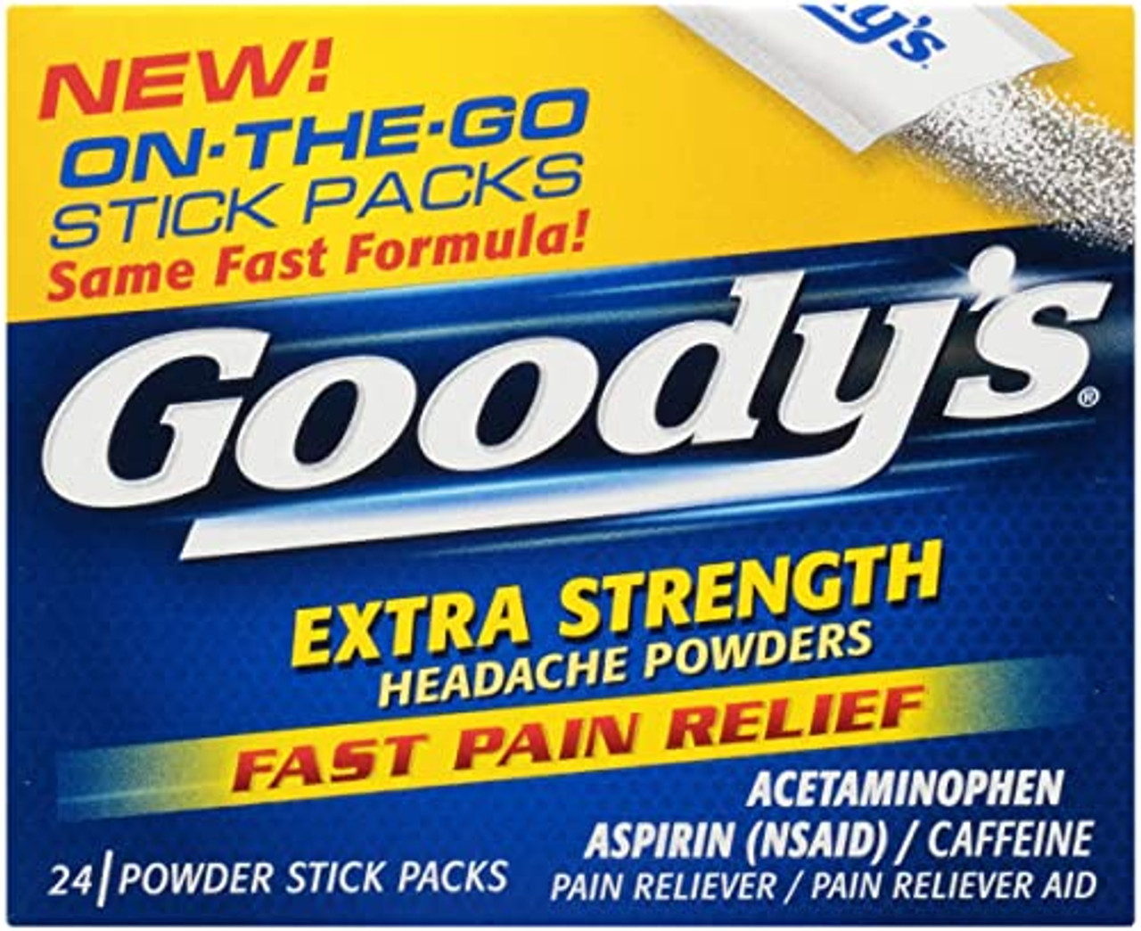 Goody's Powder Stick Packs Extra Strength Headache Powders