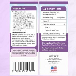 Herbion Naturals Elderberry Syrup 4 Oz Raspberry Flavor Immune Support