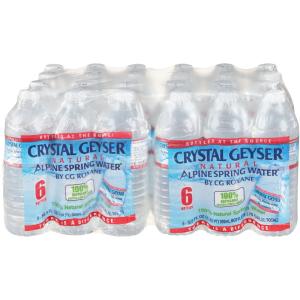Crystal Geyser Natural Alpine Spring Water 4 Ct Tray