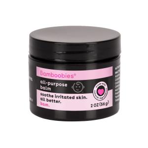 Bamboobies Women's All Purpose Balm, White, Organic Cream For Stretching Skin, 2 Oz Jar