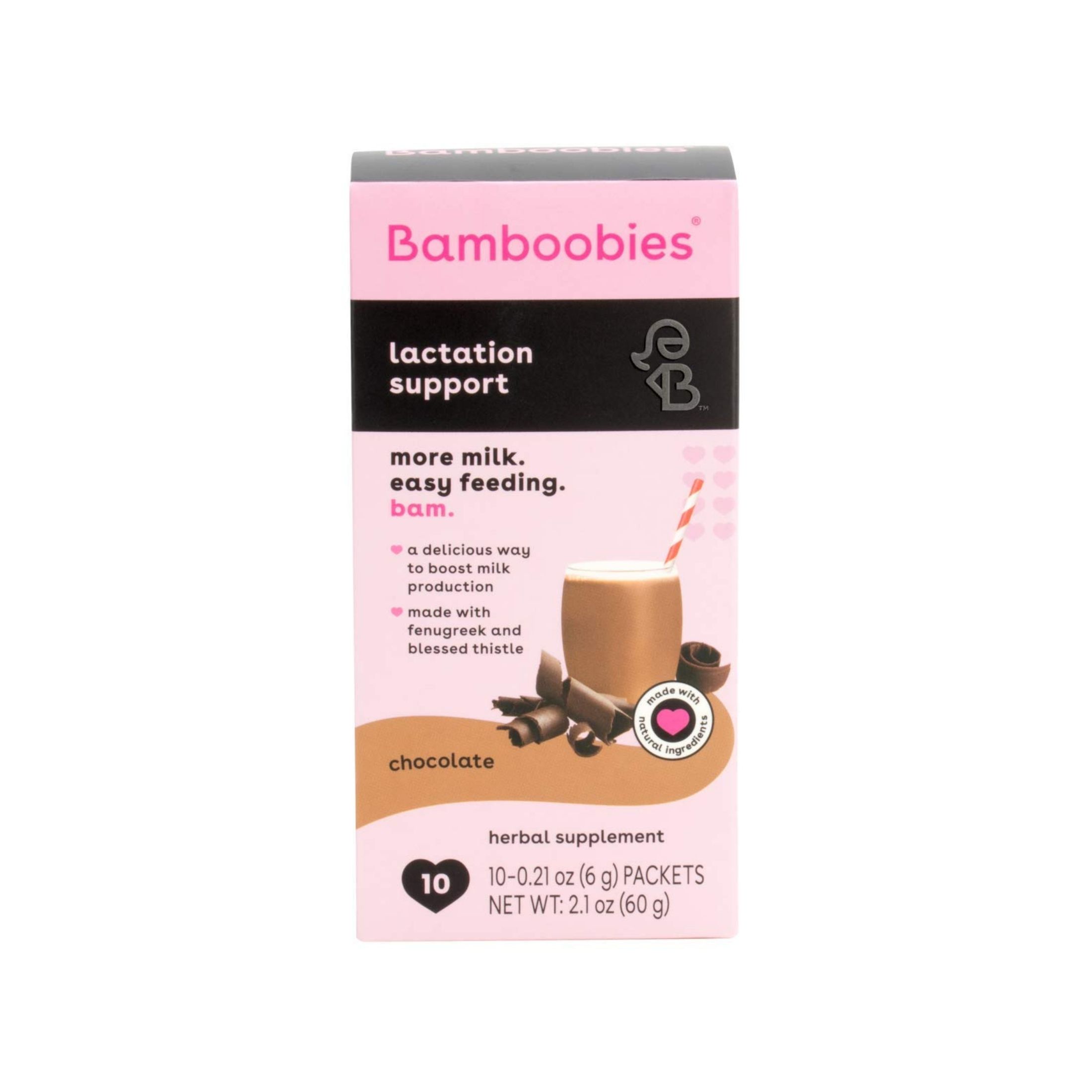 Bamboobies Lactation Support Dietary Supplements Drink Mix