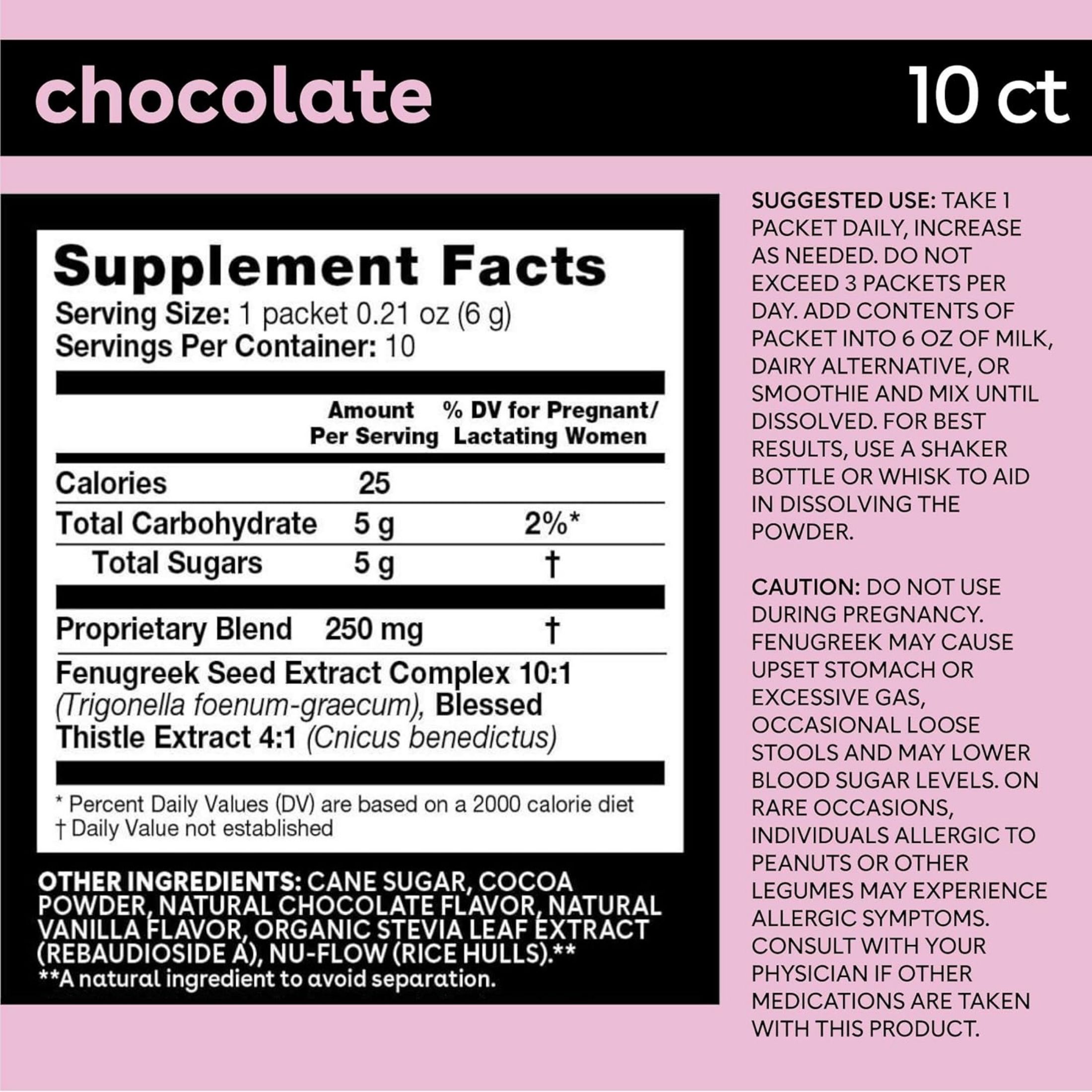 Bamboobies Lactation Support Dietary Supplements Drink Mix
