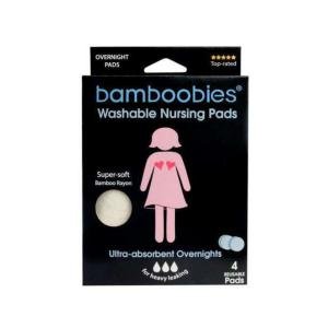 Bamboobies Breast Pads Overnight Washable For Breastfeeding