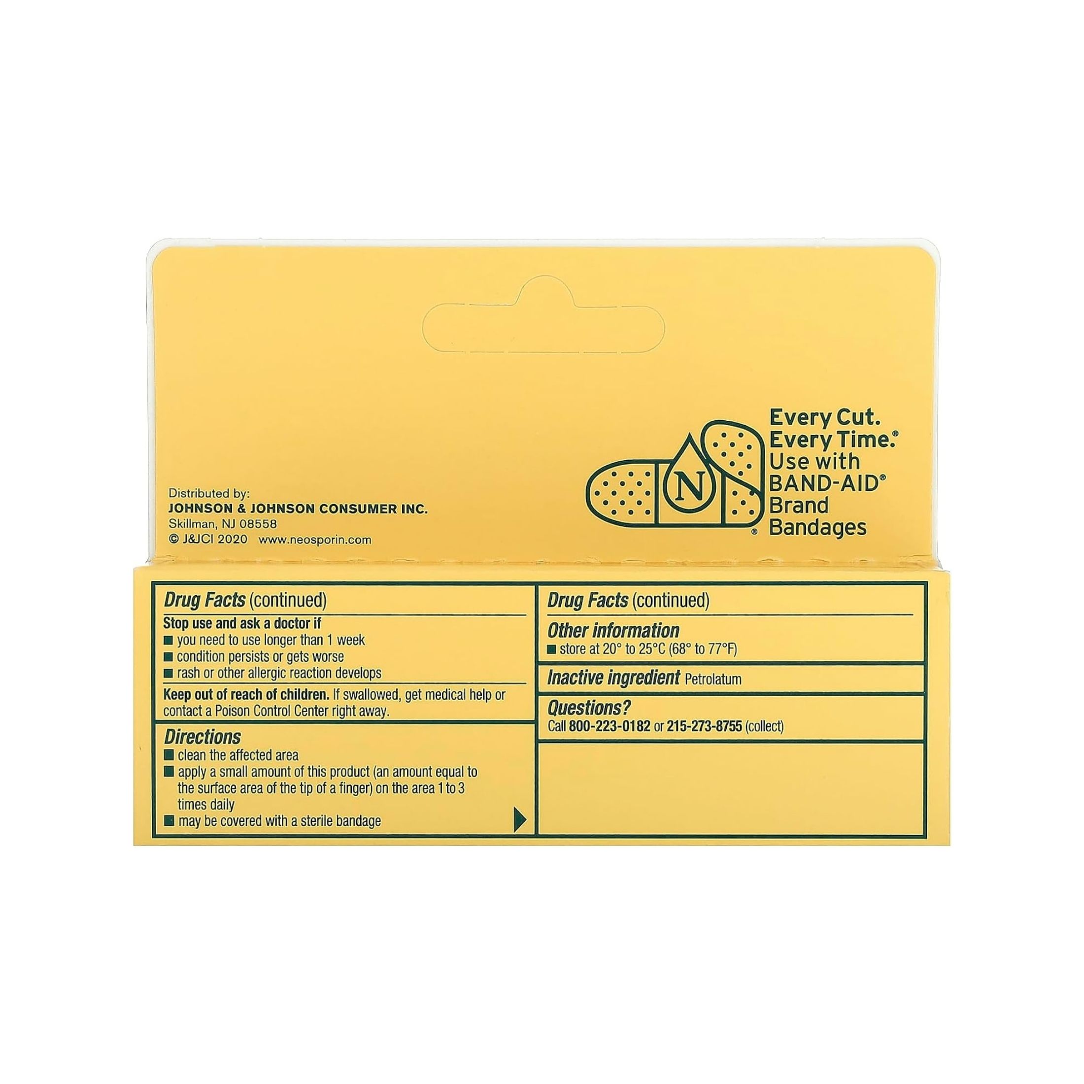 Neosporin Simply Formula 3-Ingredient First Aid Antibiotic Ointment, Bacitracin 0.5 Oz