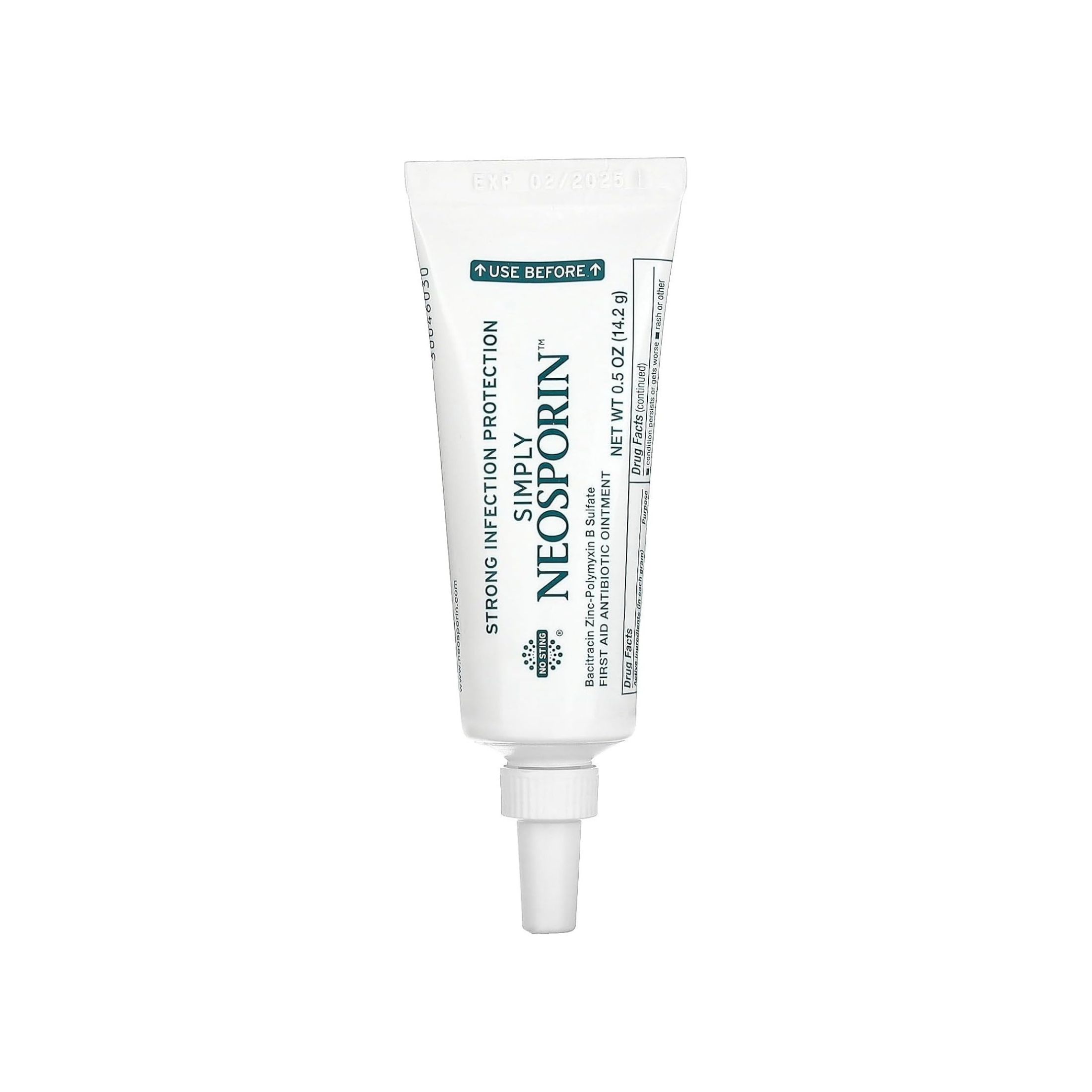 Neosporin Simply Formula 3-Ingredient First Aid Antibiotic Ointment, Bacitracin 0.5 Oz