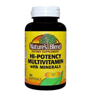 Nature's Blend Multi-Vitamin With Minerals Soft Gels 100ct